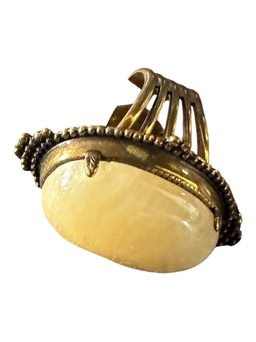 Jan Michaels Gold-Toned Floral Ring