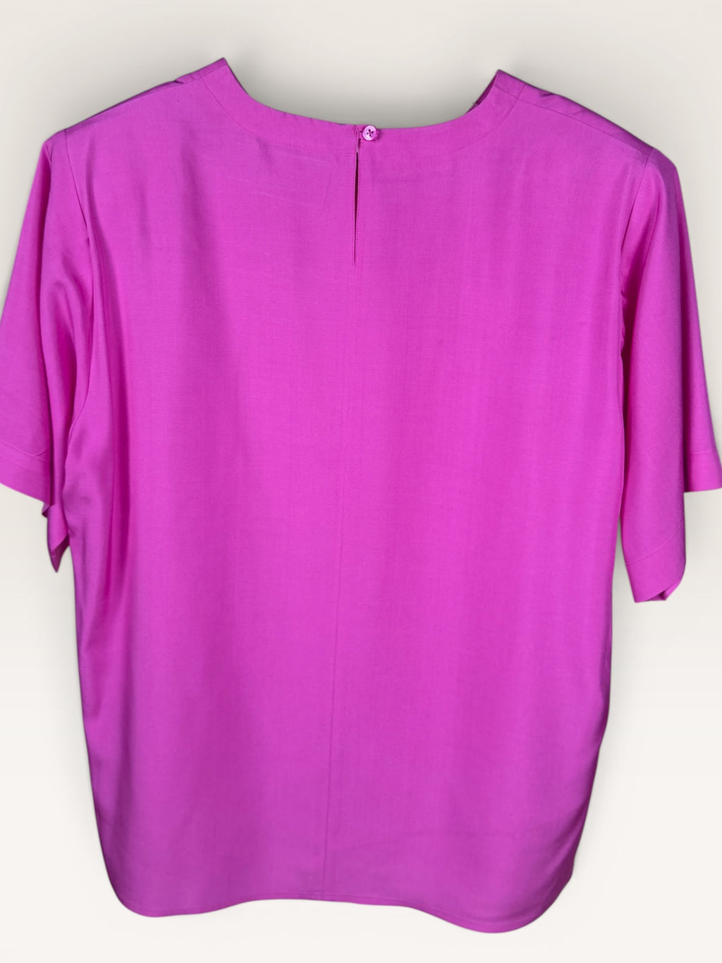 2567 Purple Silk Blouse with Boxy Silhouette